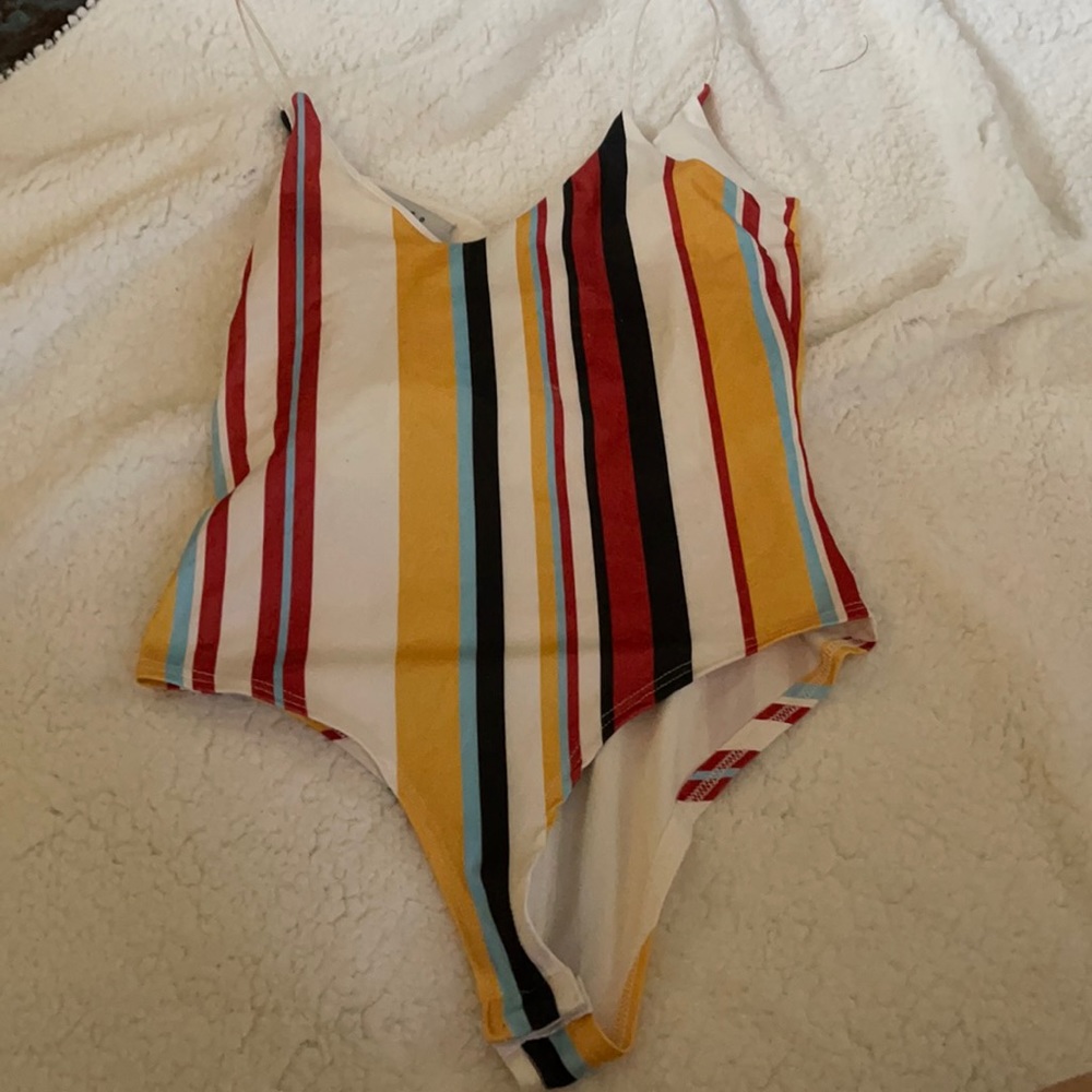 Striped Body Suit